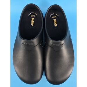 TredSafe Unisex Slip Resistant Clog Sz M7 / W9 Black Rubber Shoes Food Service